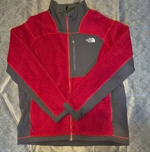 The North Face Red and Black Full-Zip Jacket